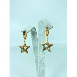 Rose Yıldız Detaylı Küpe